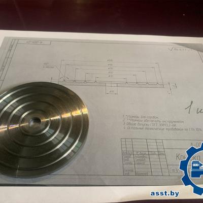 Крышка фильтра, сталь 3